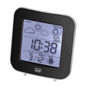   Trevi ME 3106 mini időjárás állomás digitális órával és naptárral, fekete, kék háttérvilágítással