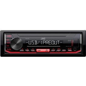   JVC KD-X162 mechanika nélküli autórádió USB, AUX bemenettel, FLAC támogatással, kormánytávvezérlés előkészítéssel