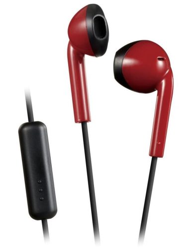 JVC HA-F19M-RB vezetékes fülhallgató 10,7 mm neodímium hangszóróval, piros/fekete