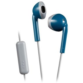   JVC HA-F19M-AH vezetékes fülhallgató 10,7 mm neodímium hangszóróval, kék/szürke, mikrofonnal