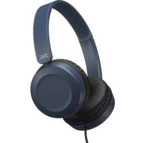   JVC HA-S31M-A fejhallgató karbon kék, 30,6 mm neodímium meghajtó, mikrofonnal, összecsukható kivitel