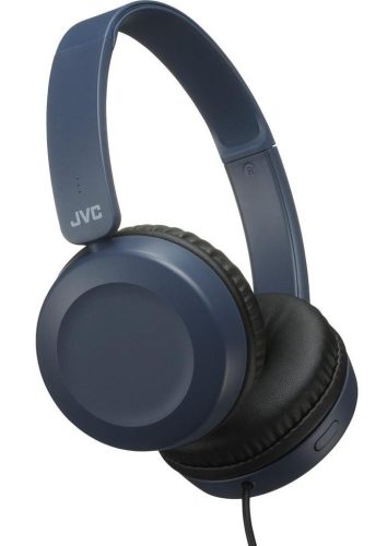 JVC HA-S31M-A fejhallgató karbon kék, 30,6 mm neodímium meghajtó, mikrofonnal, összecsukható kivitel