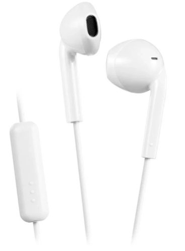 JVC HA-F17M-W utcai fülhallgató mikrofonnal, 10.7 mm hangszóró, fehér, iPhone kompatibilis