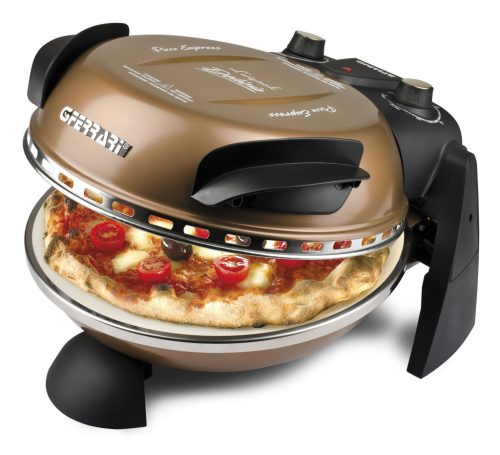 G3 Ferrari G10006 Forno Pizza Delizia Copper, eredeti réz színű olasz házi pizza sütő, 5 perc alatt, 400 fokon, 31cm-es pizza