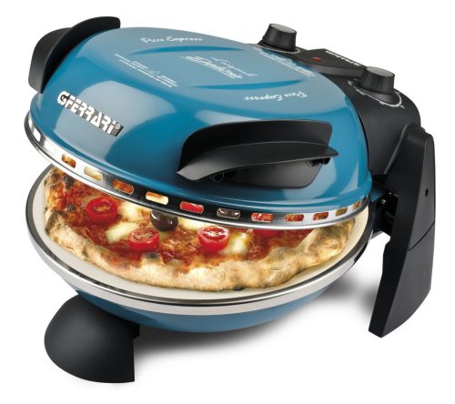 G3 Ferrari G10006 Forno Pizza Delizia Blue, eredeti kék színű olasz házi pizza sütő, 5 perc alatt, 400 fokon, 31cm-es pizza