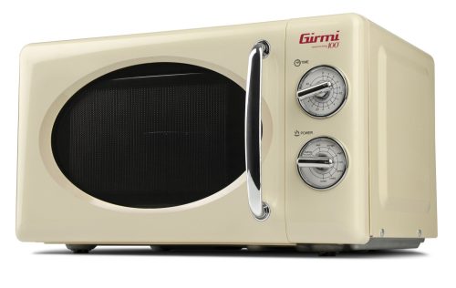 Girmi FM21 Prémium retro mikrohullámú, 20L, grill funkció, 30 perces időzítő, 1150W teljesítmény, krém színben