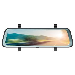   Phonocar VM494 visszapillantó tükör 9.7" érintőkijelzővel, DVR menetrögzítővel és tolatókamerával, 1080p felvétel, 15 m kábel