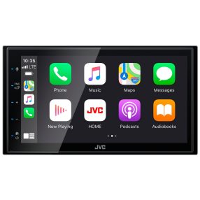   JVC KW-M560BT 6,8” érintőkijelzős autórádió vezetékes CarPlay és Android Auto, rövid házas kivitel
