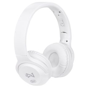   Trevi DJ601M sztereó fejhallgató mikrofonnal, összecsukható, fehér, 3,5 mm jack, 1,2 m kábel