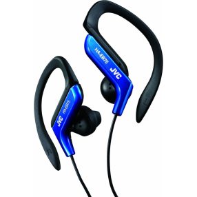   JVC HA-EB75-ANU sport fülhallgató állítható fülklipsszel, fröccsenő víz elleni védelemmel, kék/fekete