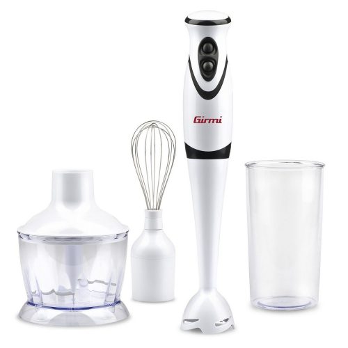 Girmi MX15 botmixer készlet 200 W rozsdamentes acél pengékkel, tartozék habverő és aprító, 1,2 kg