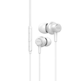   Aiwa ESTM-500WT Hi-Res Fülhallgató – Zenei Élmény a Legmagasabb Szinten mikrofonnal, fehér színben