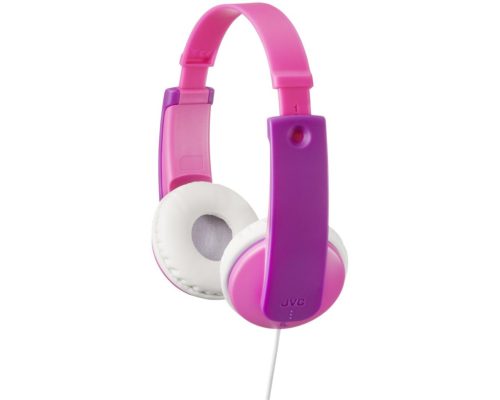 JVC HA-KD7-PNE gyermek fejhallgató 85 dB limiterrel, rózsa-lila