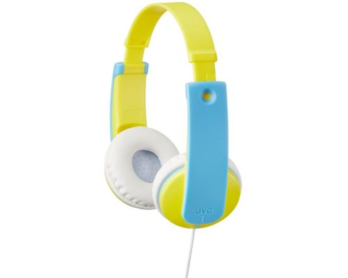 JVC HA-KD7-YNE gyermek fejhallgató 85 dB hangerőlimiterrel, sárga/kék