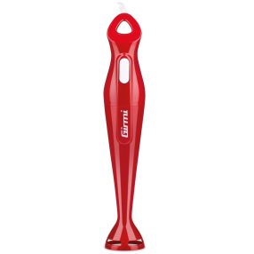   Girmi MX01 Professzionális botmixer 170 W rozsdamentes acél pengékkel, ergonomikus piros dizájn