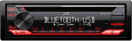 JVC KD-T822BT autórádió Bluetooth, USB, CD lejátszás, 4 x 50 W, kormány-távvezérlő előkészítés