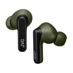   JVC HA-A9T-G Bluetooth vezeték nélküli fülhallgató IPX5, 30 óra üzemidő, katonai zöld színben