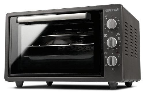 G3 Ferrari G10147 Rosto Titanium 37 elektromos légkeveréses sütő 37 literes 1500 W dupla üvegajtóval és tartozékokkal