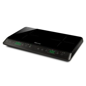   Girmi PI51 Doppio Dupla Indukciós főzőlap kiváló teljesítménnyel, digitális kijelzővel, 500-2000 W, 180 perces időzítővel