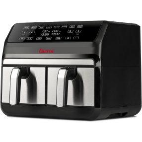   Girmi FG22 dupla forrólevegős sütő, 2x4L kapacitás, digitális kijelző, 8 program, SYNC és DUAL COOK funkcióval