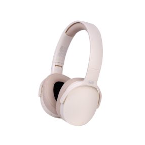   Trevi DJ 12E45 BT Bluetooth DJ fejhallgató beépített médialejátszóval és FM rádióval, krém színben