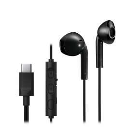   JVC HA-FR17UCBU USB-C fülhallgató 10,7 mm neodímium hangszóróval mikrofonnal, vezérlővel, fekete