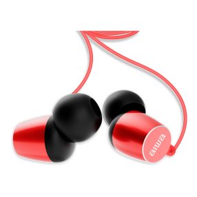   Aiwa ESTM-30RD Ultrakompakt, dinamikus, Japán vezetékes fülhallgató mobiltelefon kihangosítással