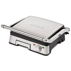   G3 Ferrari G10185 asztali kontaktgrill sütő 2200W, kivehető tapadásmentes lapokkal, rozsdamentes acél ház
