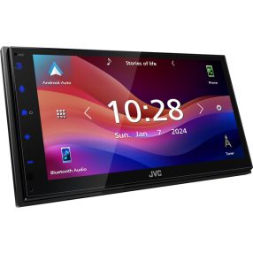  JVC KW-M593BT autós multimédia lejátszó 6,8" WSVGA kijelzővel, Apple CarPlay, Android Auto, Bluetooth, USB-tükrözés