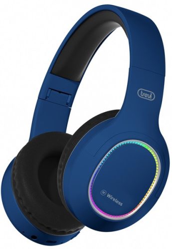 Trevi DJ 12E60 BT vezeték nélküli fejhallgató Bluetooth 5.3, Micro SD, AUX, kék színű