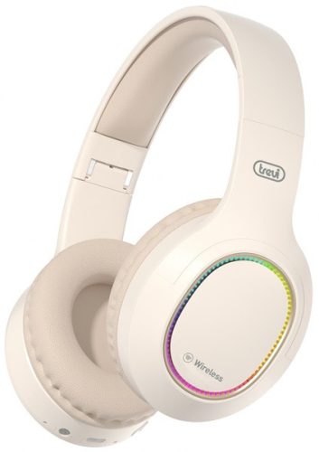 Trevi DJ 12E60 BT vezeték nélküli fejhallgató Bluetooth 5.3, krém