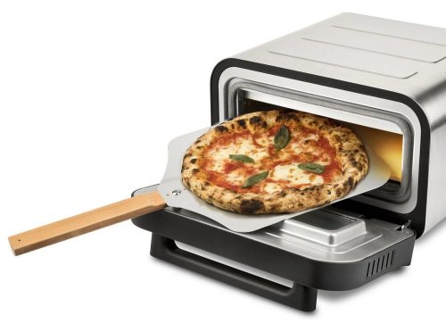 G3 Ferrari G10204 elektromos pizzasütő, 450°C, 6 program, pizzakő, alumínium lapát, 32x32 cm sütőtér