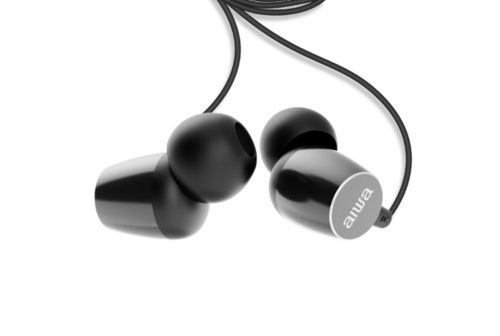 Aiwa ESTM-20BK dinamikus vezetékes fülhallgató mély basszussal és kristálytiszta hangzással, fekete
