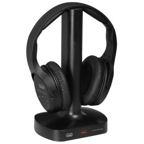   Trevi FRS 1480 R vezeték nélküli TV fejhallgató 2.4 GHz RF technológiával, optikai és jack csatlakozással