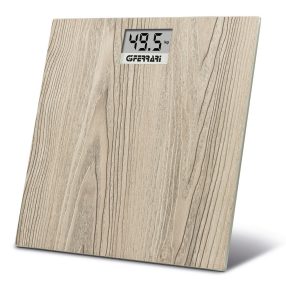   G3 Ferrari G30065 ROVERE digitális személymérleg tölgyfa hatású edzett üveglappal, 150 kg, LCD kijelző