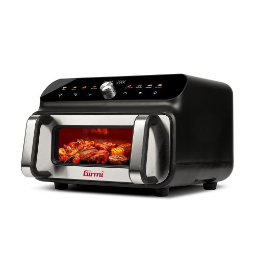 Girmi FG77 forrólevegős sütő, pizzasütő és grillsütő, 10 literes, dupla fűtőszál, digitális vezérlés