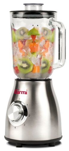 Girmi FR92 – Nagy teljesítményű, 650W-os turmixgép, amely jégaprításra is alkalmas, 1.5 literes üvegedénnyel