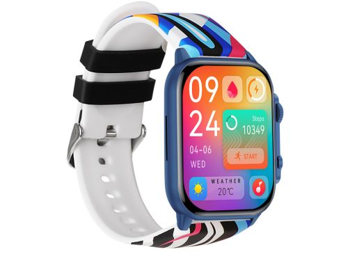 Trevi T-FIT 458 A okosóra 1.95" AMOLED kijelzővel, vezeték nélküli híváskezeléssel, egészségfigyeléssel, 3 szíjjal
