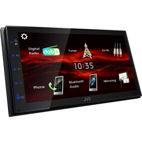   JVC KW-M180DBT autós 2 DIN multimédia központ Android tükrözéssel, Bluetooth, DAB+/FM rádióval, USB-vel