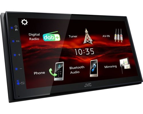 JVC KW-M180DBT autós 2DIN multimédia központ Android tükrözéssel
