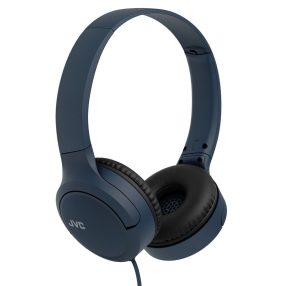   JVC HA-S33UC-A USB-C fejhallgató, 29,7 mm neodímium hangszóró, beépített mikrofon, kék