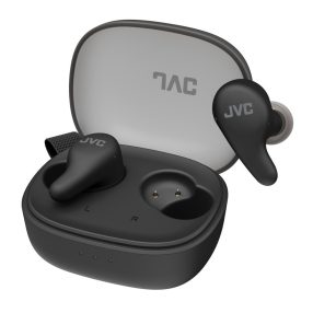   JVC HA-A23T-B True Wireless zajszűrős Bluetooth fülhallgató fekete, IPX4, 26 óra üzemidő, JVC Gumy sorozat