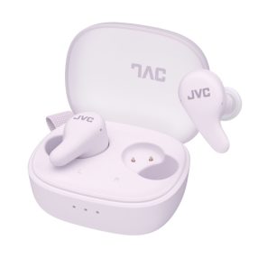  JVC HA-A23T-V True Wireless zajszűrős Bluetooth fülhallgató IPX4 szőlő joghurt színben, 26 óra üzemidő, USB-C, JVC Gumy sorozat