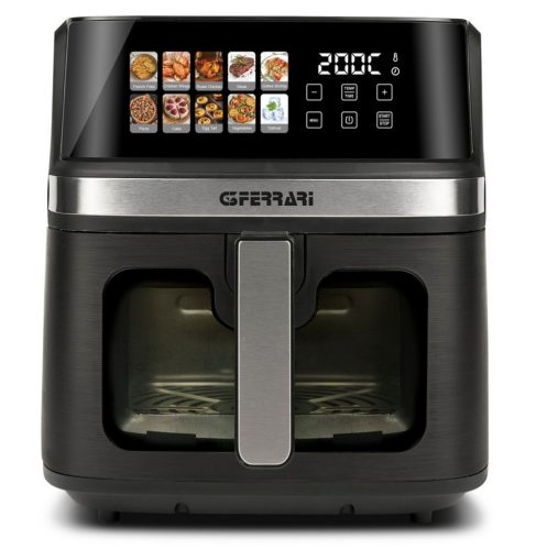 G3 Ferrari G10212 Friggisano 8L forrólevegős sütő 8 literes, digitális kijelzővel, 10 programmal, tapadásmentes kosárral