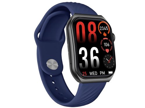 Trevi T-FIT 400 C okosóra 1.96” AMOLED ívelt kijelző, hívásfunkció, IP67, fekete