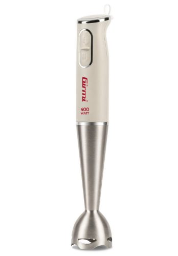 Girmi MX03 botmixer 400W, 19 cm inox keverőszár, 2 sebesség, ergonomikus fogás, matt homok-bézs szín, Incanto sorozat