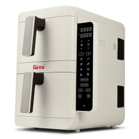   Girmi FG41 kétzónás forrólevegős fritőz 9 literes (2x4,5L) kapacitással, digitális vezérléssel, SYNC és MATCH funkcióval, Homok-bézs szín, Incanto sorozat