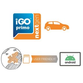   Phonocar NV945 autós offline navigációs kártya iGO Primo NextGen Európa 48 ország Phonocar Android médiastationhoz