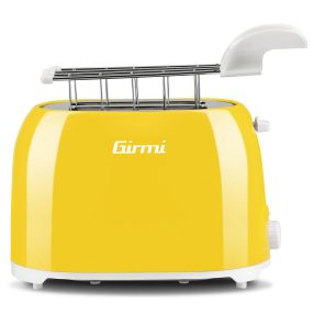   Girmi TP10 kenyérpirító 750 W, 7 fokozat, sárga, kivehető morzsatálca, egy szelet funkció
