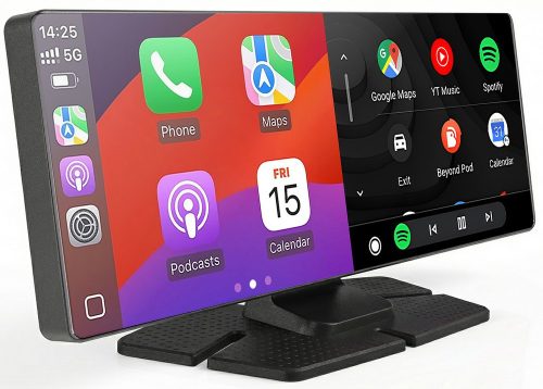 Trevi MDV 1000 autós multimédia monitor vezeték nélküli CarPlay/Android Auto